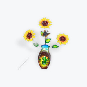 Wall Hanging Jar With Sunflower 36in x 28in