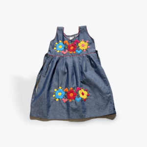 Embroided Jean Dress