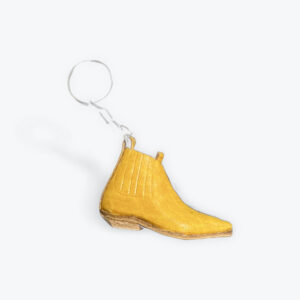 Leather Ankle Boot Keychain 1.5in x 2in