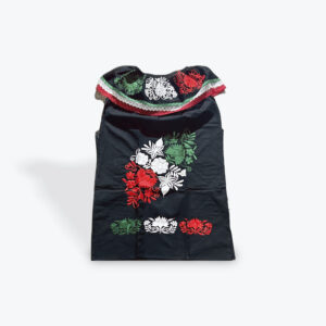 Embroided Tricolor Dress