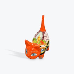 7'' Talavera Clay anillero Cat