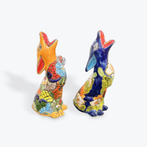 Talavera Clay Coyote L 8" , H 18 "