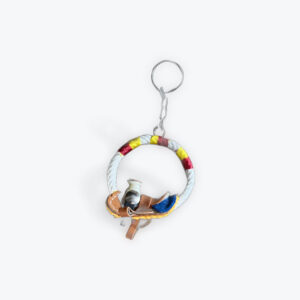 Saddle With Rope Keychain 2.5in x 2in