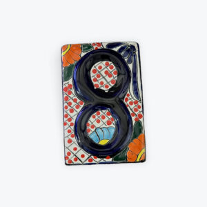 Talavera Numeral Tiles 5.5in x 3.5in