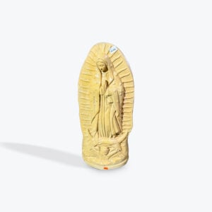 Rustic Clay Guadalupe statue 24in x 10in
