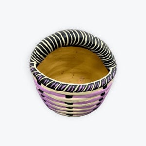 Clay Decorated Basket