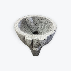 Molcajete Stone mortar with Pig Head