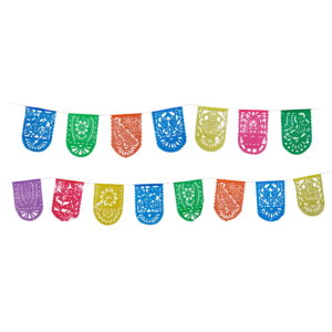 Oval Multicolor Papel Picado Banner