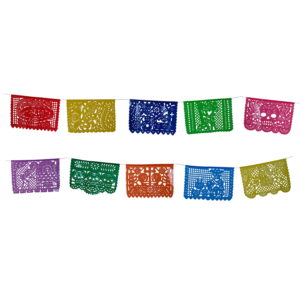 Large Rectangular Dia de Muertos Papel Picado Banner