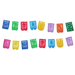 Oval Loteria Papel Picado Banner