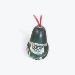 Gourd Santa Ornament 3"