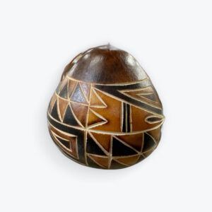 Gourd Geometric Ornament Natural Color 3"