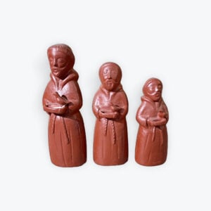 Clay Rustic St Francis Statue