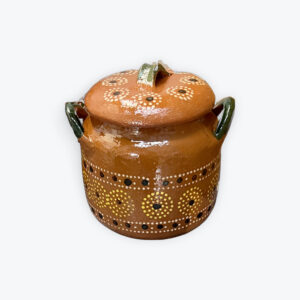 Clay pot for beans 8in x 7in