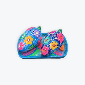 Ceramic Salt and pepper jalapeno shakers 5in x 2in