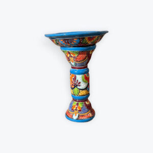 Large Talavera Bird Bath L 18in H 28in