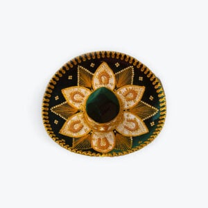 Green and Gold Sombrero Charro hat