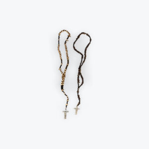Wood rosary 19in