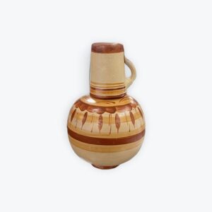 Large Clay Cantaro Water Jug w/Mug 68oz