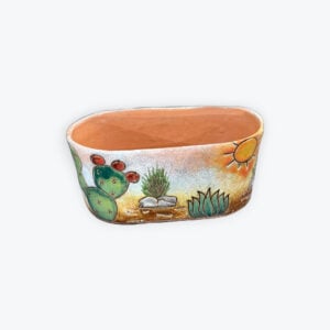 Small isabel cruz talavera craddle planter 4.5in x 10in