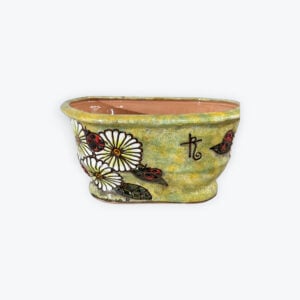 Isabel cruz Leonese Talavera pot 6in x 11.5in
