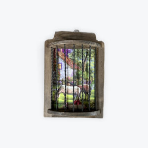 Decorative wall window key holder 9in x 6in