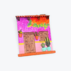 Wall hanging door and window 8.5in x 7in