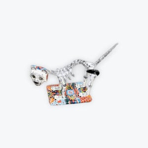 Talavera skeleton cat