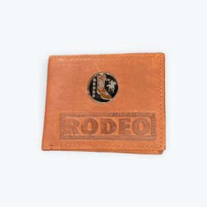 Rodeo/Palenque leather wallet 4in x 4in
