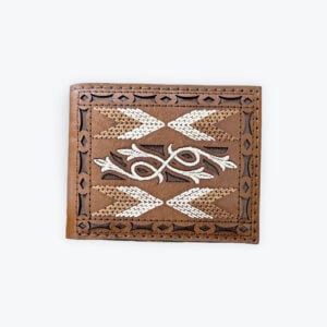 embroidered wallet 3.5in x 4.5in