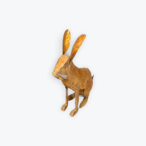 Rustic metal jack Rabbit yard art