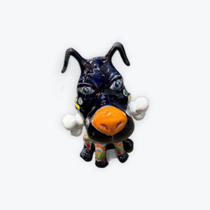 Talavera Scooby dog with bone 13in x 17in