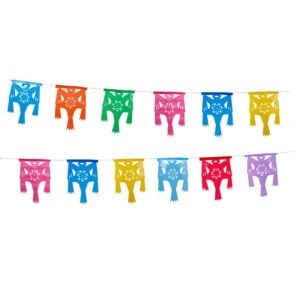 Pinata Multicolor Papel Picado Banner