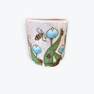 Small talavera Isabel Cruz Cylinder 10in x 10in