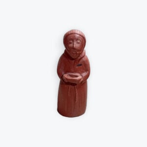 Xlarge clay rustic St. Francis 33in x 9in