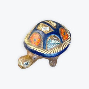 Small clay decorated turtle set