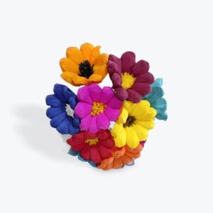 Paper teresita flower bouquet 12pcs